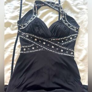 Black & Silver Formal Dress. Size 9/10